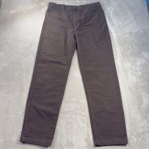 Samuel Windsor Moleskin Trousers Men's Sz 36x31 Brown Soft Brushed Cotton
